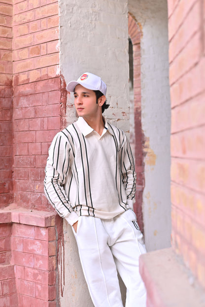 White Baggy + White Polo