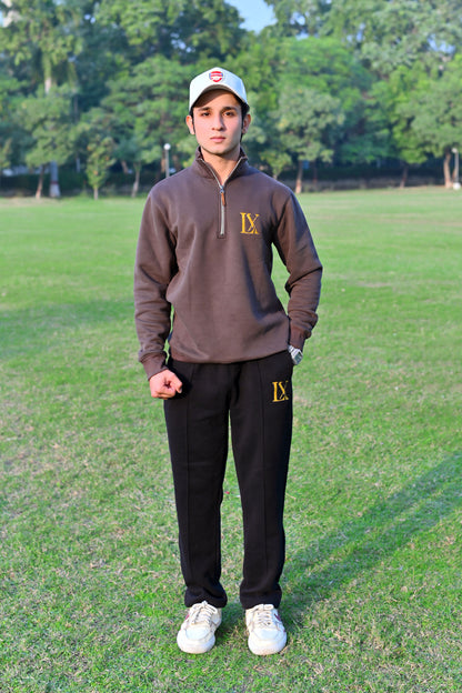 Black Baggy+Brown Zipper